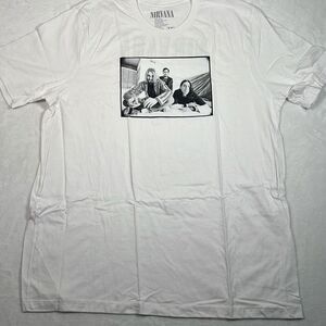 Nirvana photo‎ portrait double sided concert release band T-shirt NWOT Men 3XL